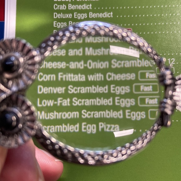 ⭐️ sale HP! ❤️ handmade, beaded stretch cord. magnifying owl - Picture 6 of 12